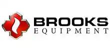 A black and white logo of brocks equipment