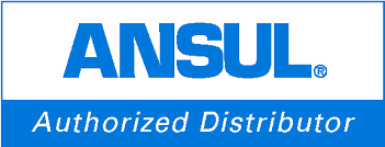 A blue and white logo for the nsu authorized distributor.