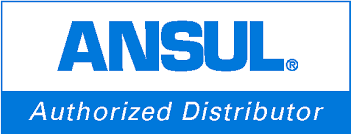 A blue and white logo for the nsu authorized distributor.