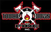 A black and red logo for the touch down fire.